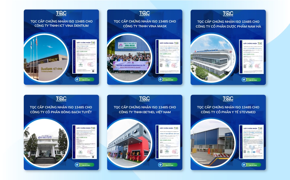 Khách hàng chứng nhận iso 13485