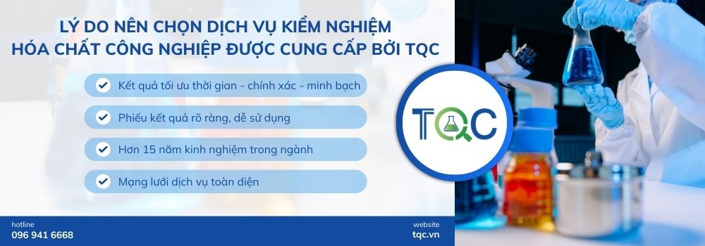 Lý do nên chọn dịch vụ kiểm nghiệm hóa chất công nghiệp được cung cấp bởi TQC