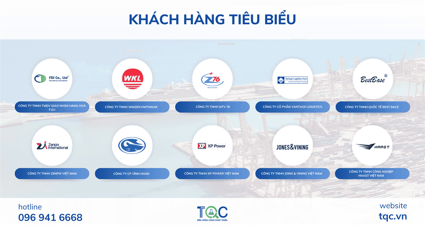 Một số khách hàng đã triển khai chứng nhận C-Tpat tại TQC CGLOBAL